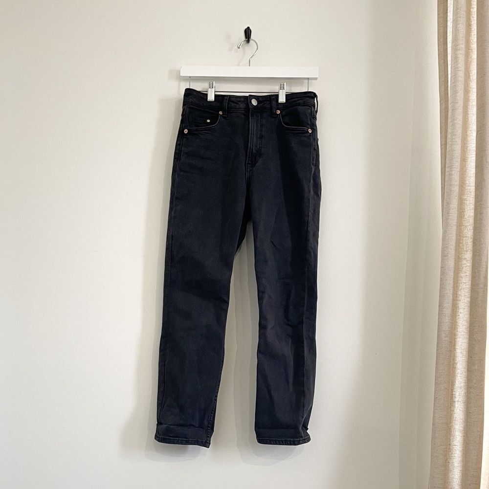 SLIM HIGH WAISTED BLACK JEANS